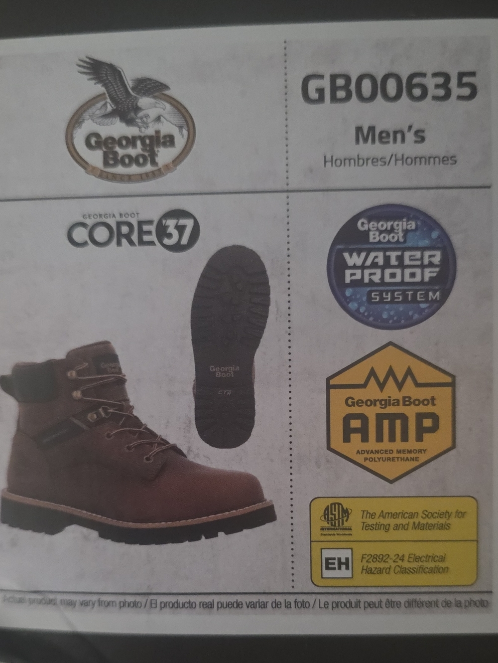 Georgia Boot Brown Men's Work Boots